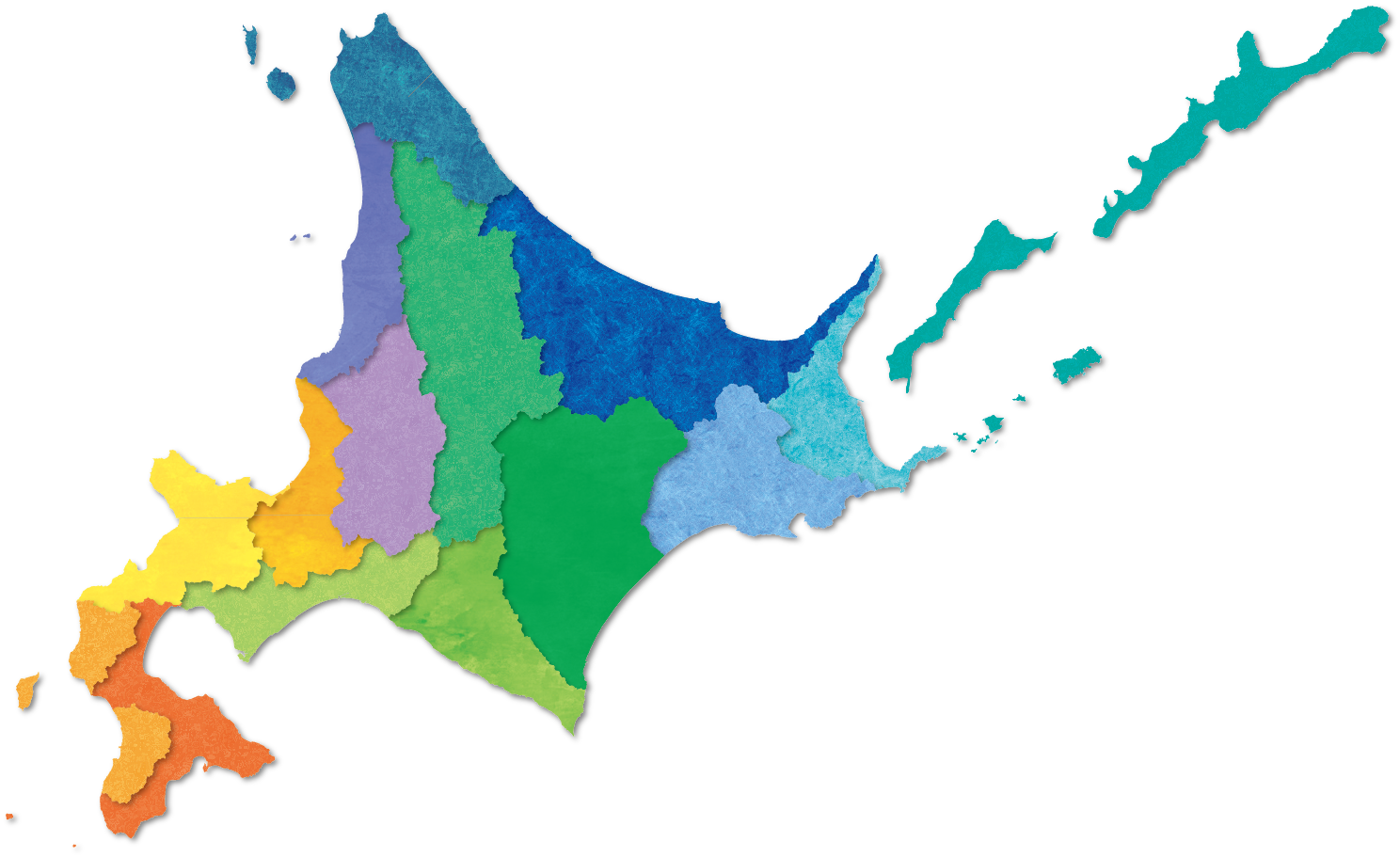 北海道の地図